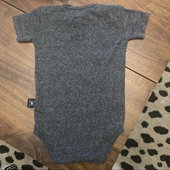 NWT | NUNUNU Charcoal Skull Mask Onesie - Picture 2 of 3